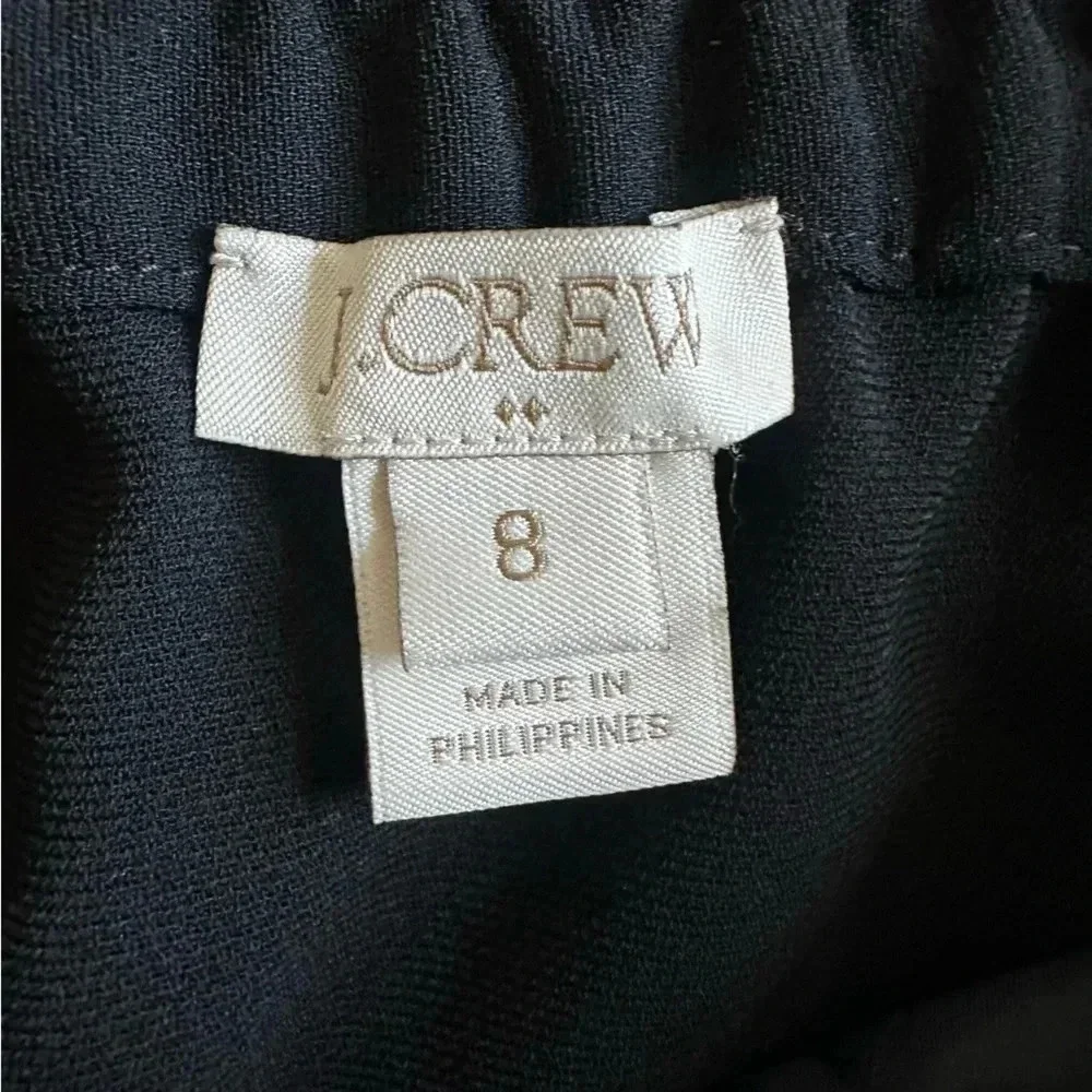 J. Crew Black Crepe Athletic style Mini skirt 8 - Picture 8 of 8